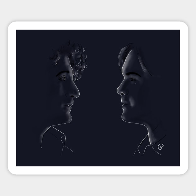 Black & White Malex Sticker by FlorilegeArt